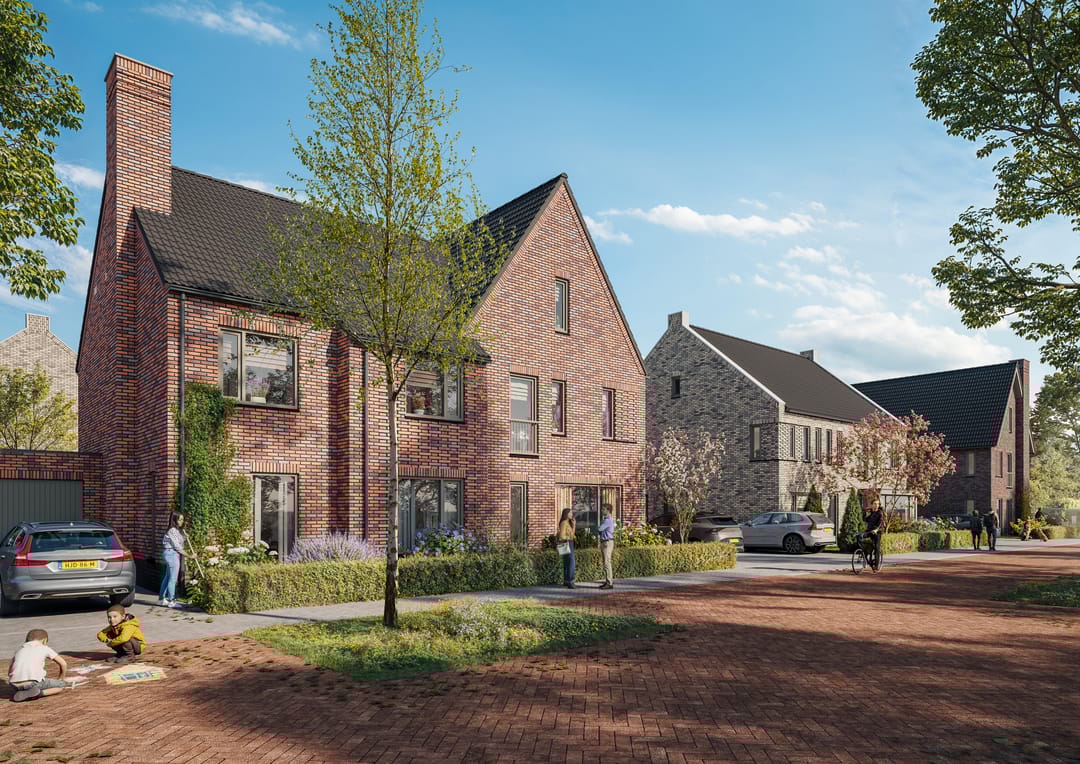 Foto 1 van Twee-onder-een-kapwoningen (Driezicht) (Bouwnr. 42)