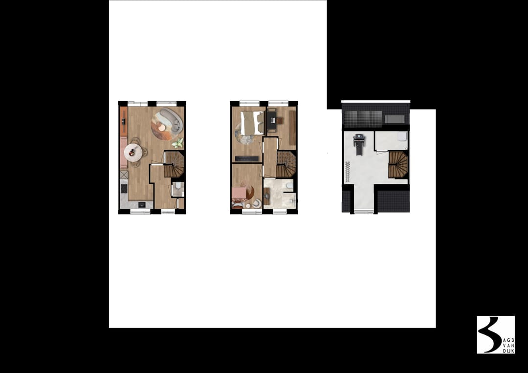 Foto 16 van Tussenwoning (Bouwnr. 3)