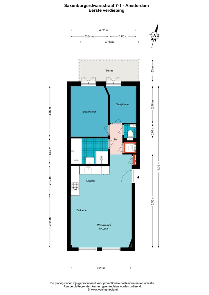 Foto 23 van Saxenburgerdwarsstraat 7-1