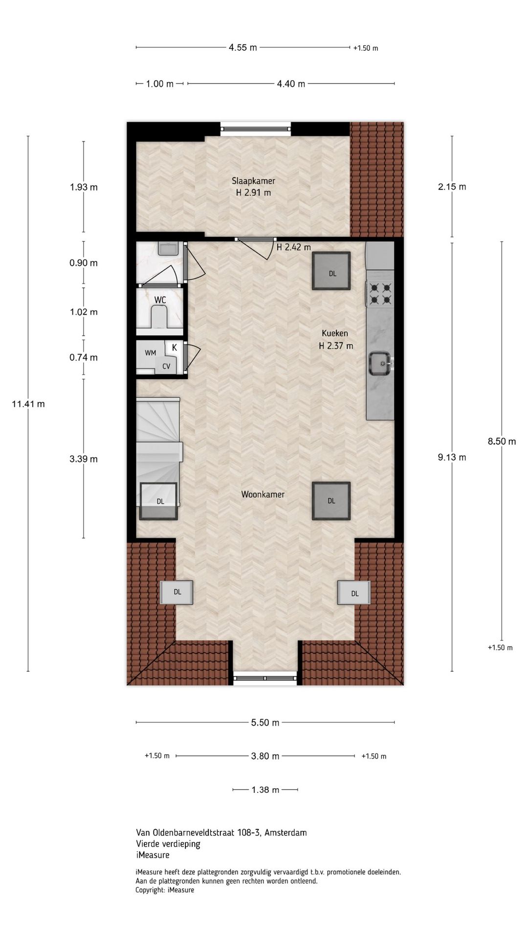 Foto 33 van Van Oldenbarneveldtstraat 108-3