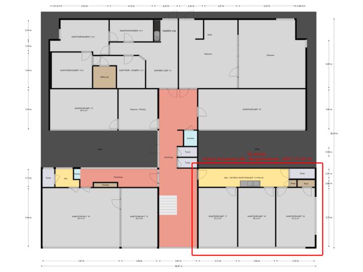 1e Verdieping (totaal)