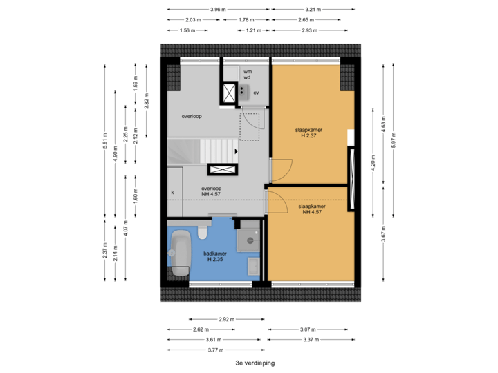 3e verdieping