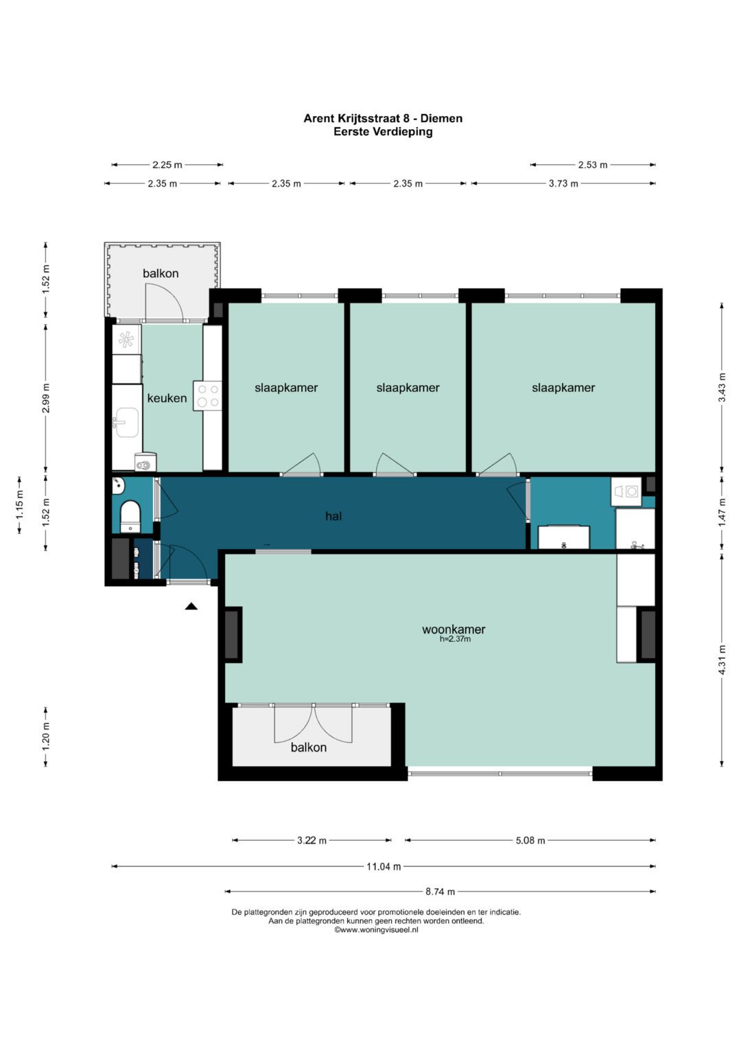 Foto 30 van Arent Krijtsstraat 8-I
