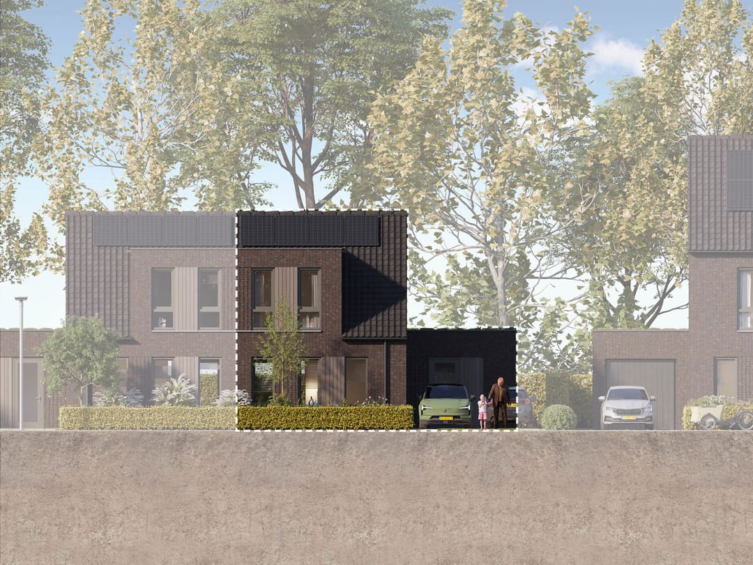 Foto 2 van 2 onder 1 kapwoning levensloop (Bouwnr. 143)