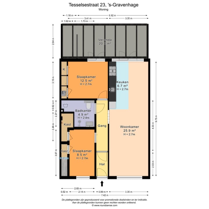 Photo 27 of Tesselsestraat 23