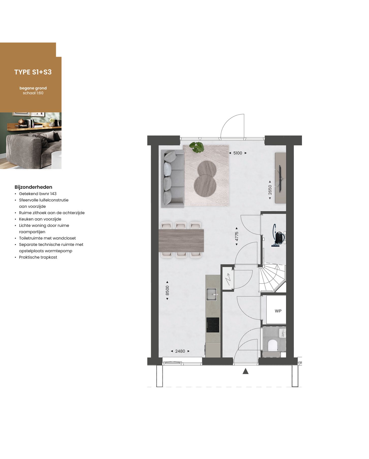 Foto 3 van Tussenwoning type S3 | (Bouwnr. 140)