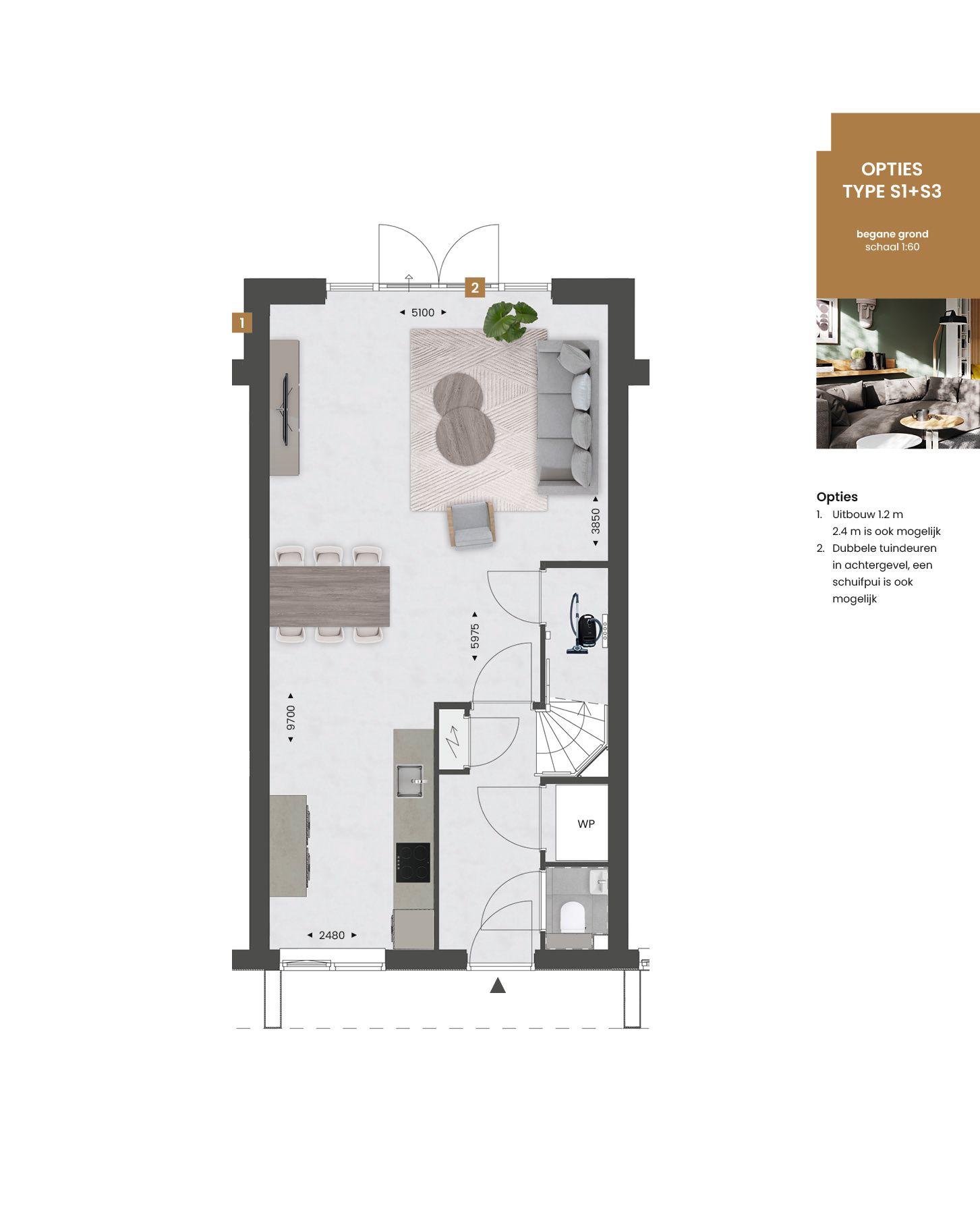 Foto 6 van Tussenwoning type S3 | (Bouwnr. 140)