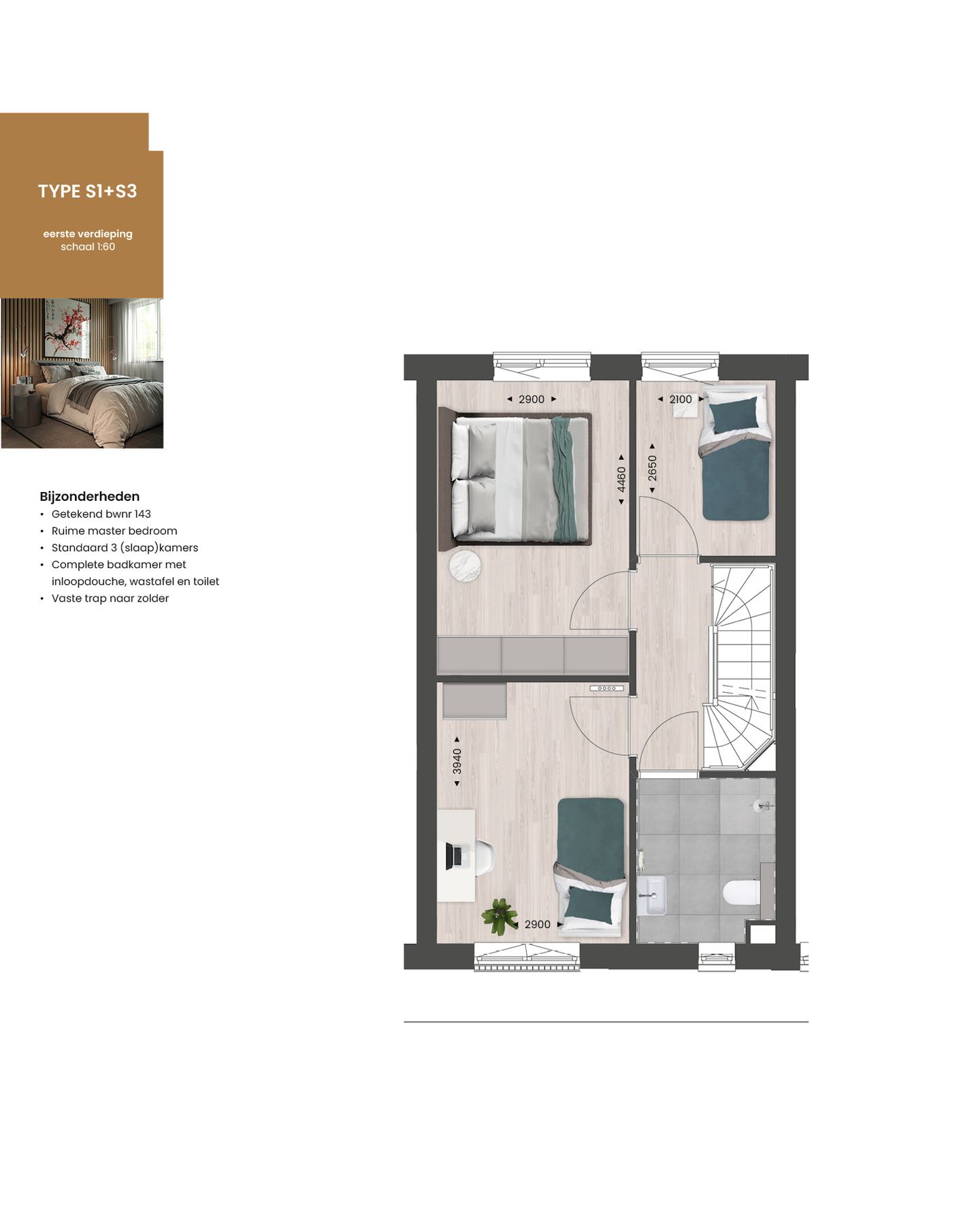 Foto 4 van Tussenwoning type S1 | (Bouwnr. 144)