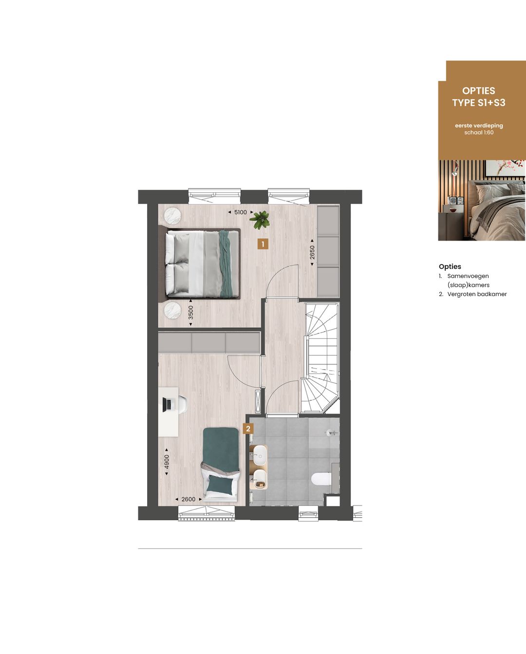 Foto 7 van Tussenwoning type S1 | (Bouwnr. 144)