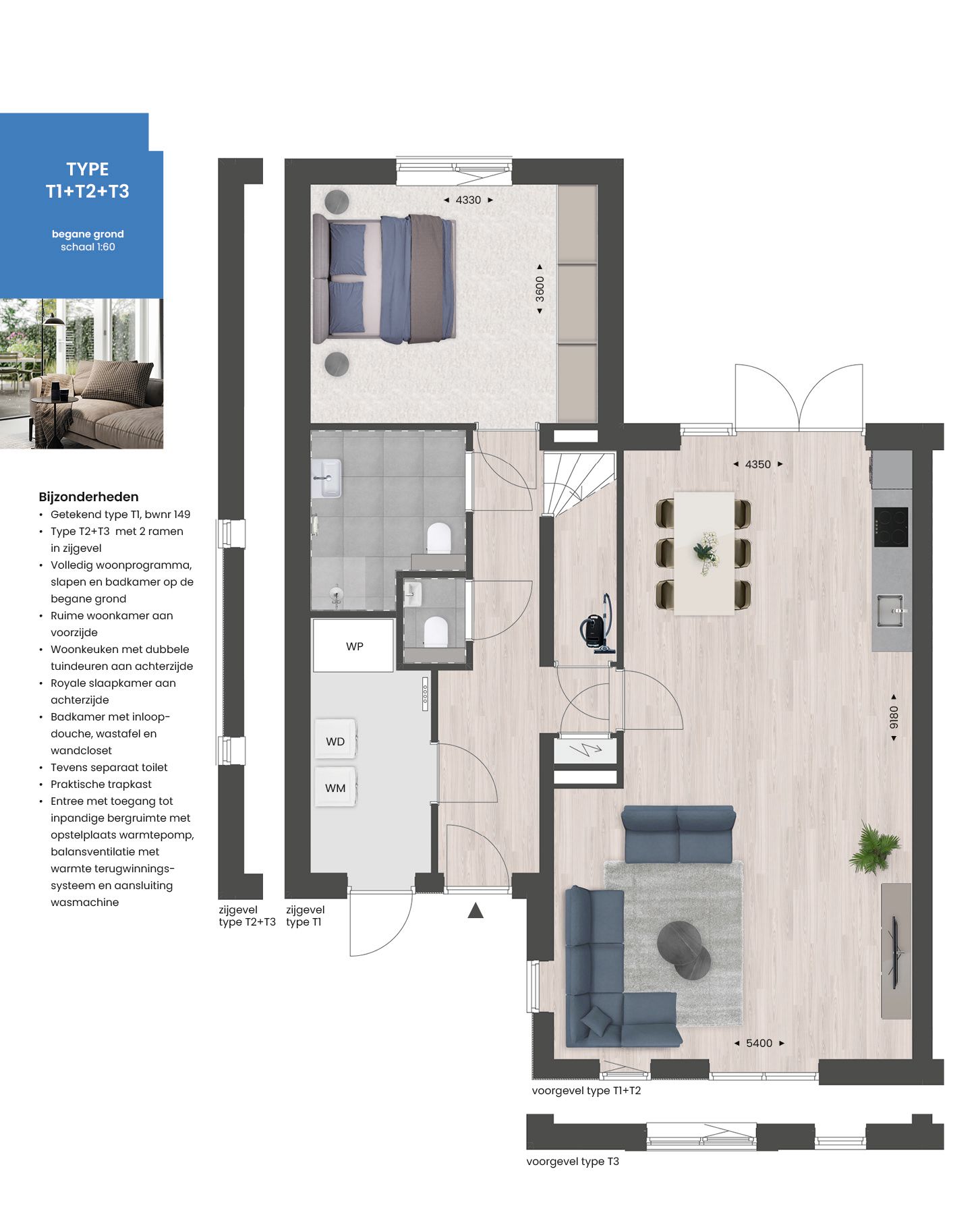 Photo 3 of Levensloopbestendige tweekapper type T3 | (Bouwnr. 151)