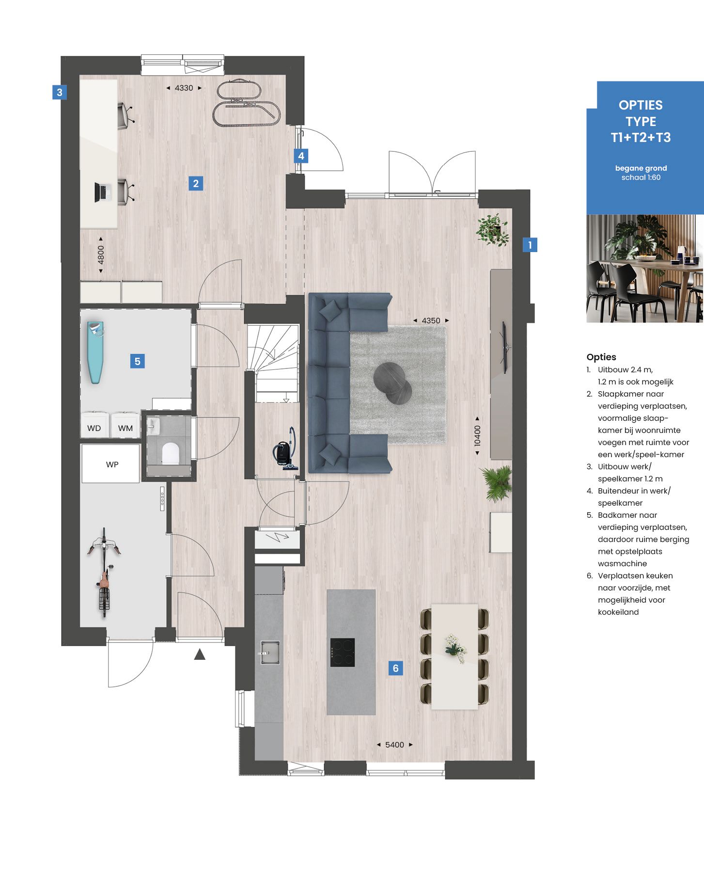 Foto 6 van Levensloopbestendige tweekapper type T1 | (Bouwnr. 154)