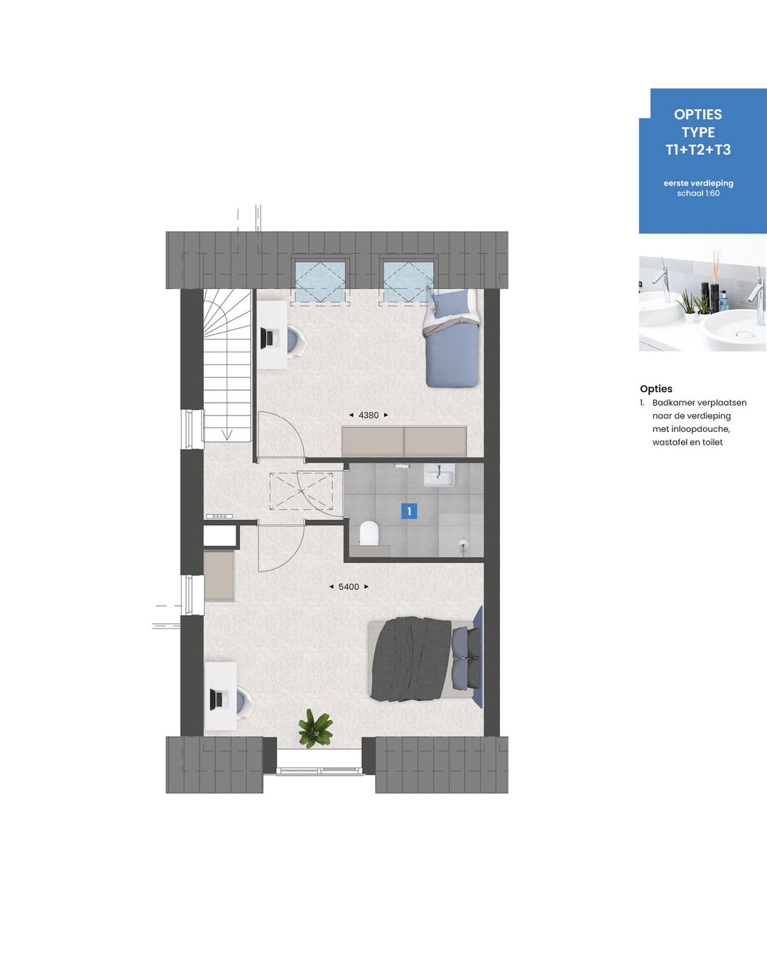 Foto 7 van Levensloopbestendige tweekapper type T1 | (Bouwnr. 153)