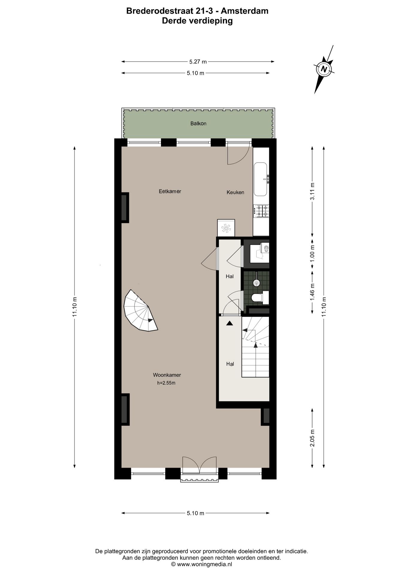Photo 33 of Brederodestraat 21-3