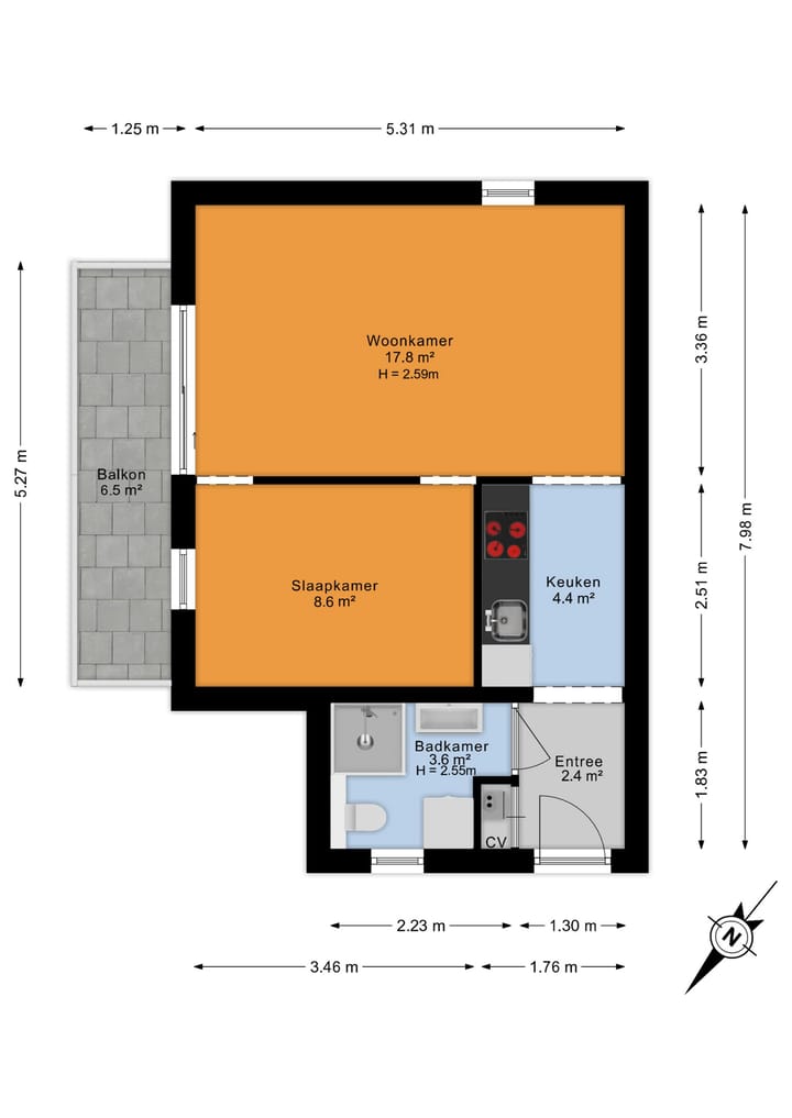 Foto 24 van Lange Boonestraat 26-D