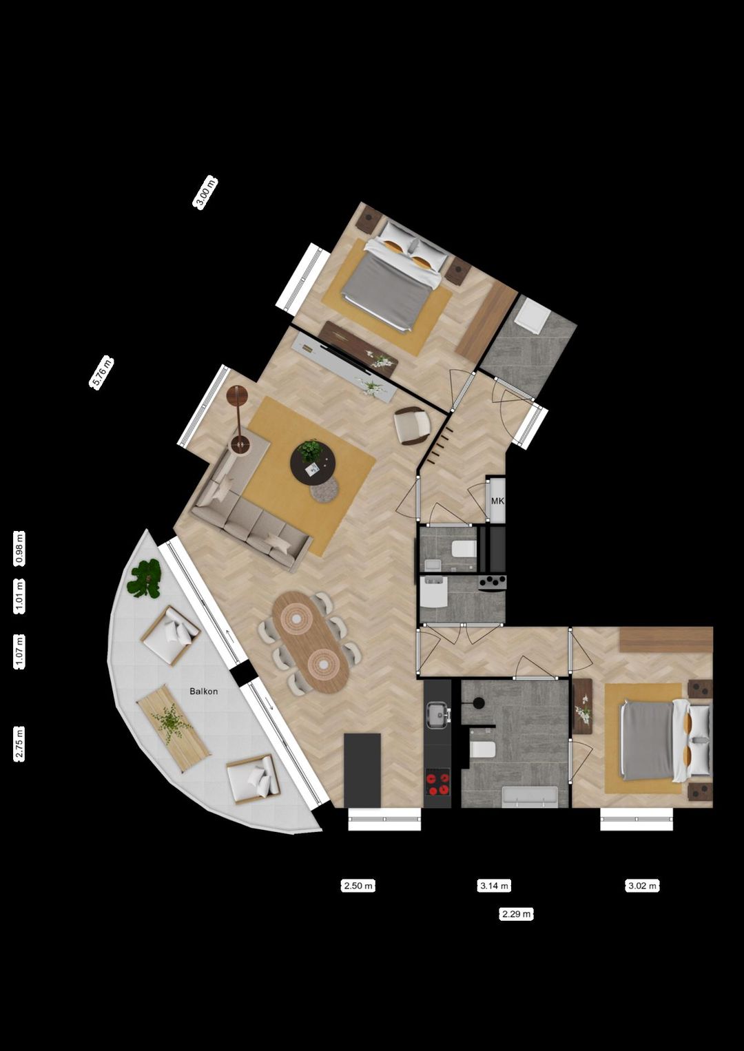 Foto 2 van Boomcateweg 1-04