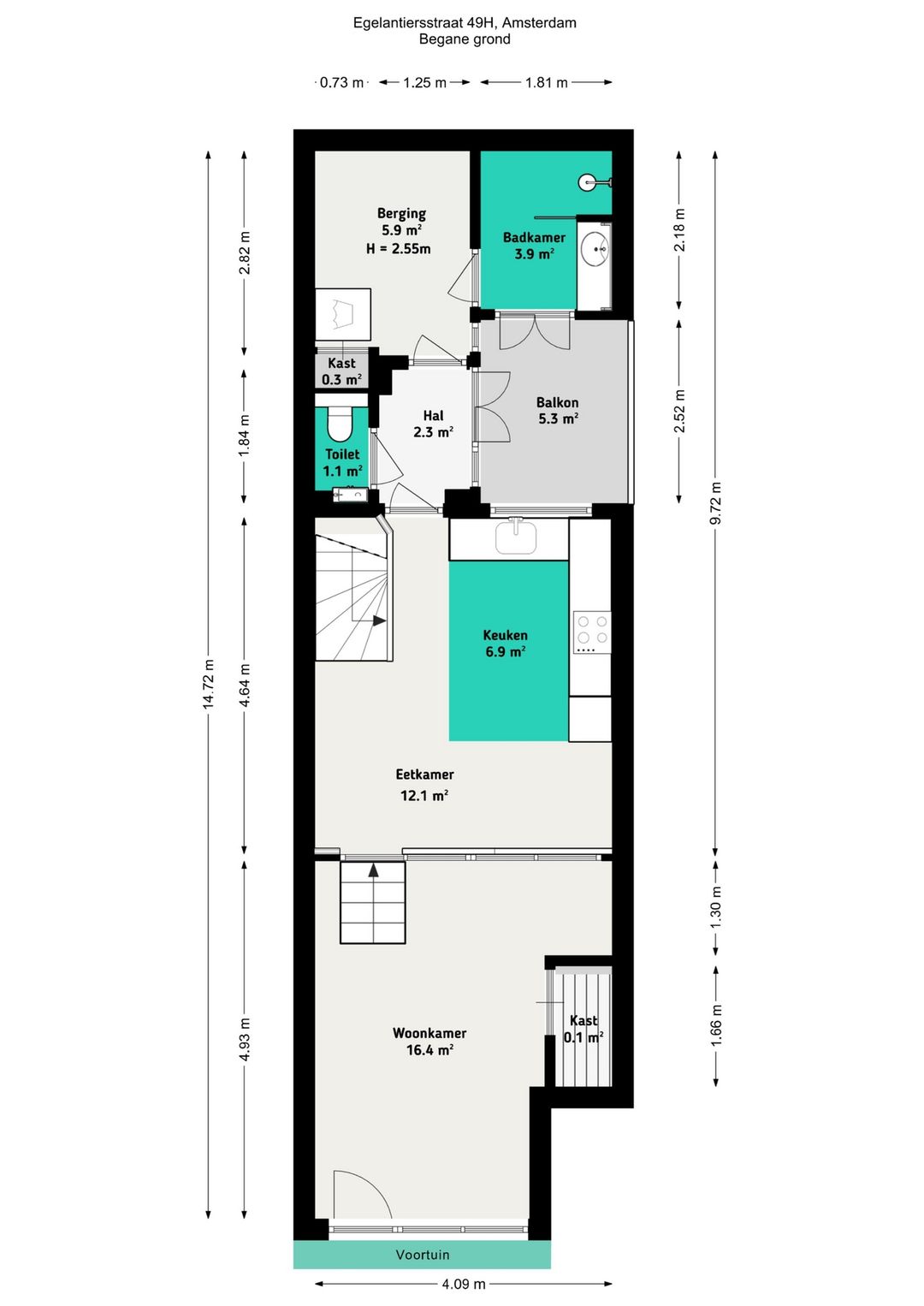 Foto 32 van Egelantiersstraat 49-H