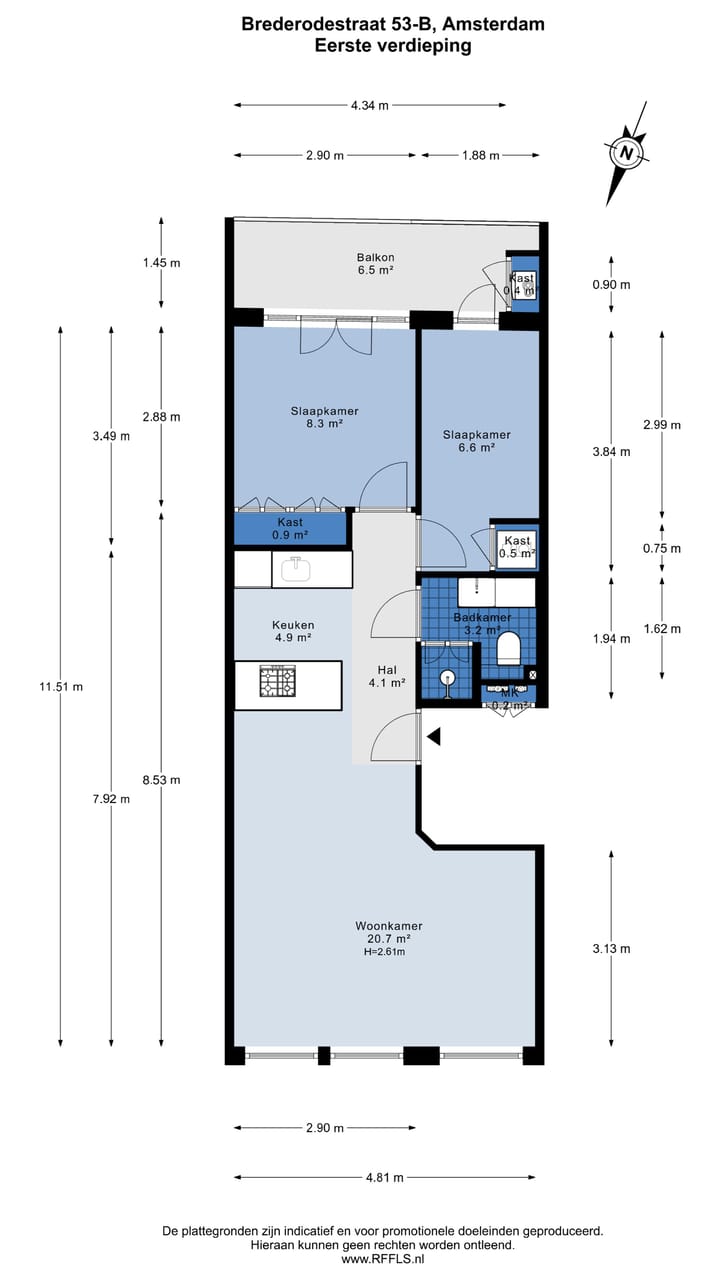 Foto 39 van Brederodestraat 53-B