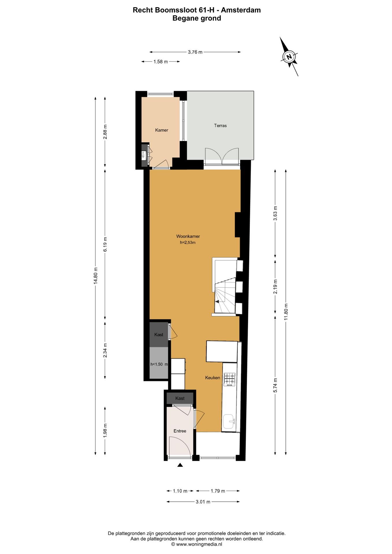 Foto 24 van Recht Boomssloot 61-H