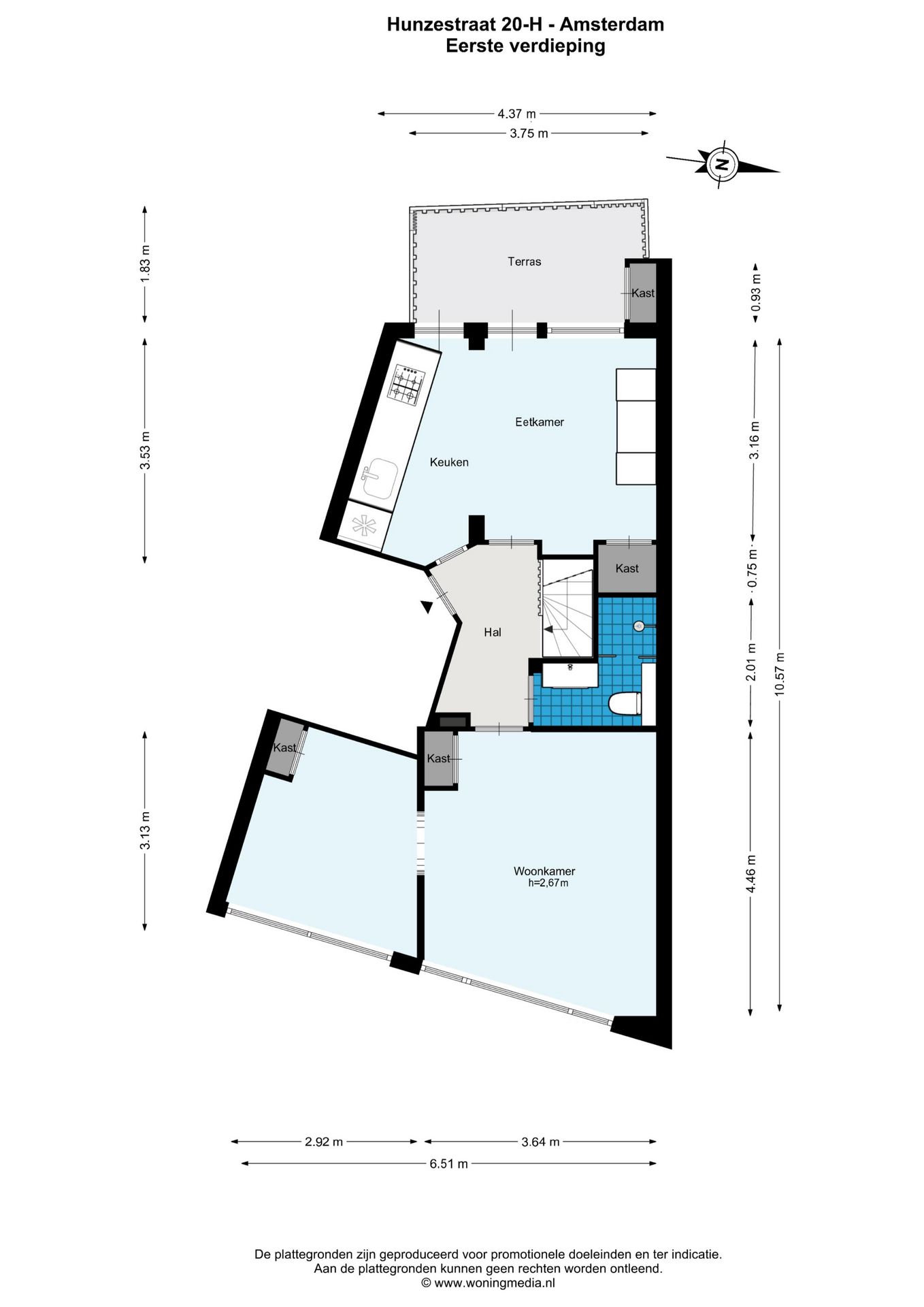 Foto 30 van Hunzestraat 20-H