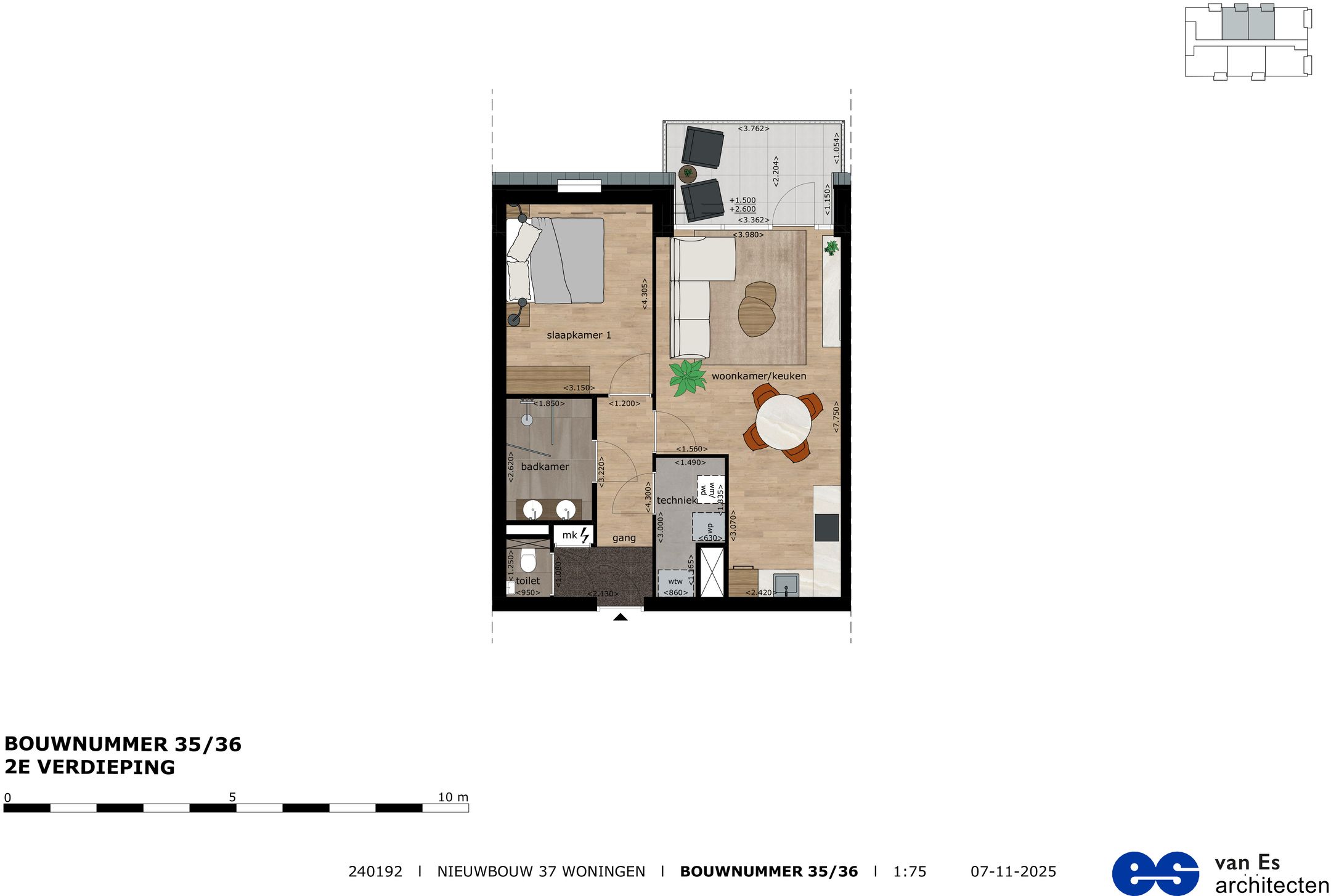 Foto 3 van appartement (Bouwnr. 36)