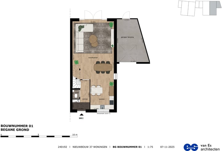 Foto 2 van Twee-onder-één kapwoning (Bouwnr. 1)