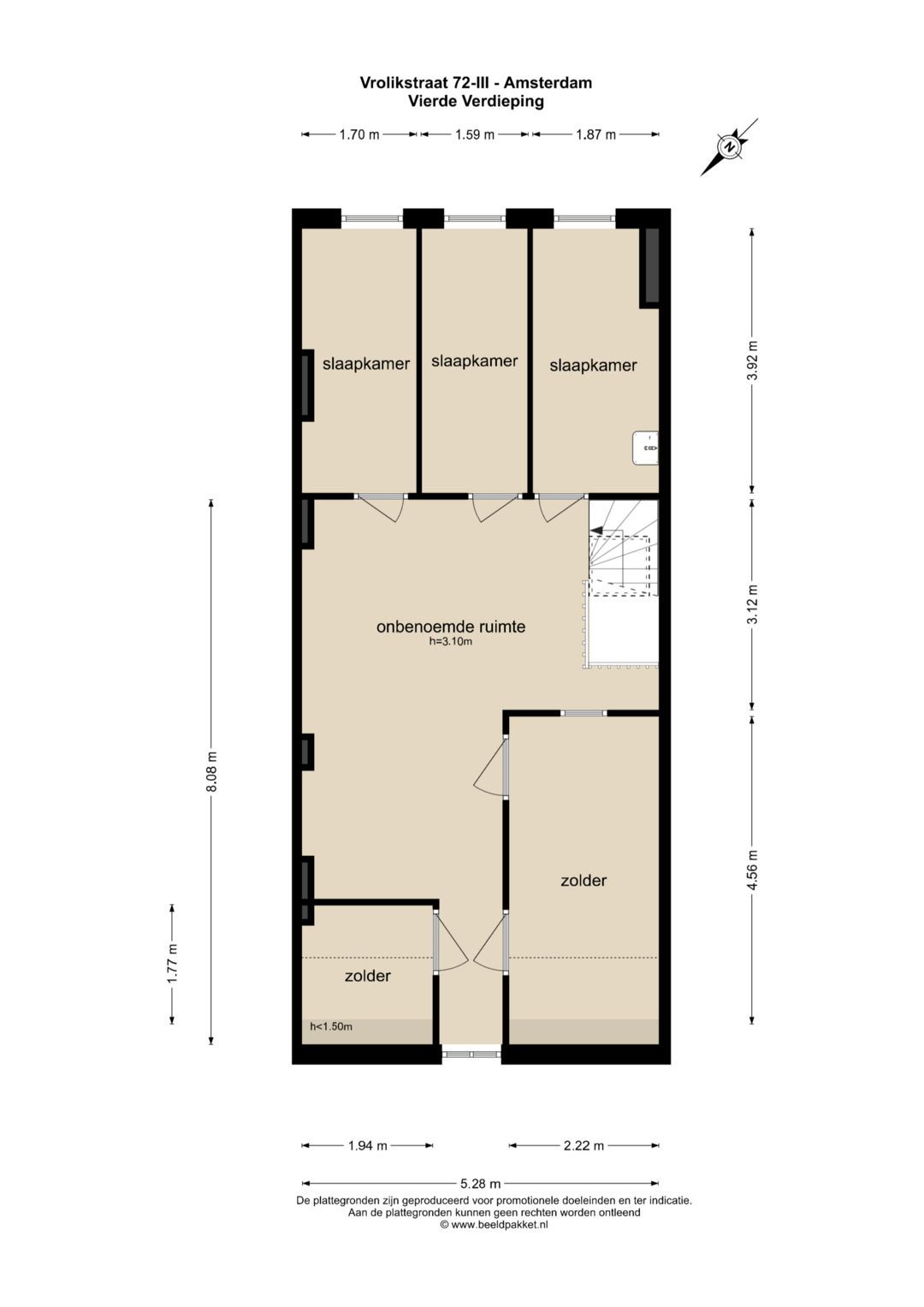 Foto 55 van Vrolikstraat 72-3