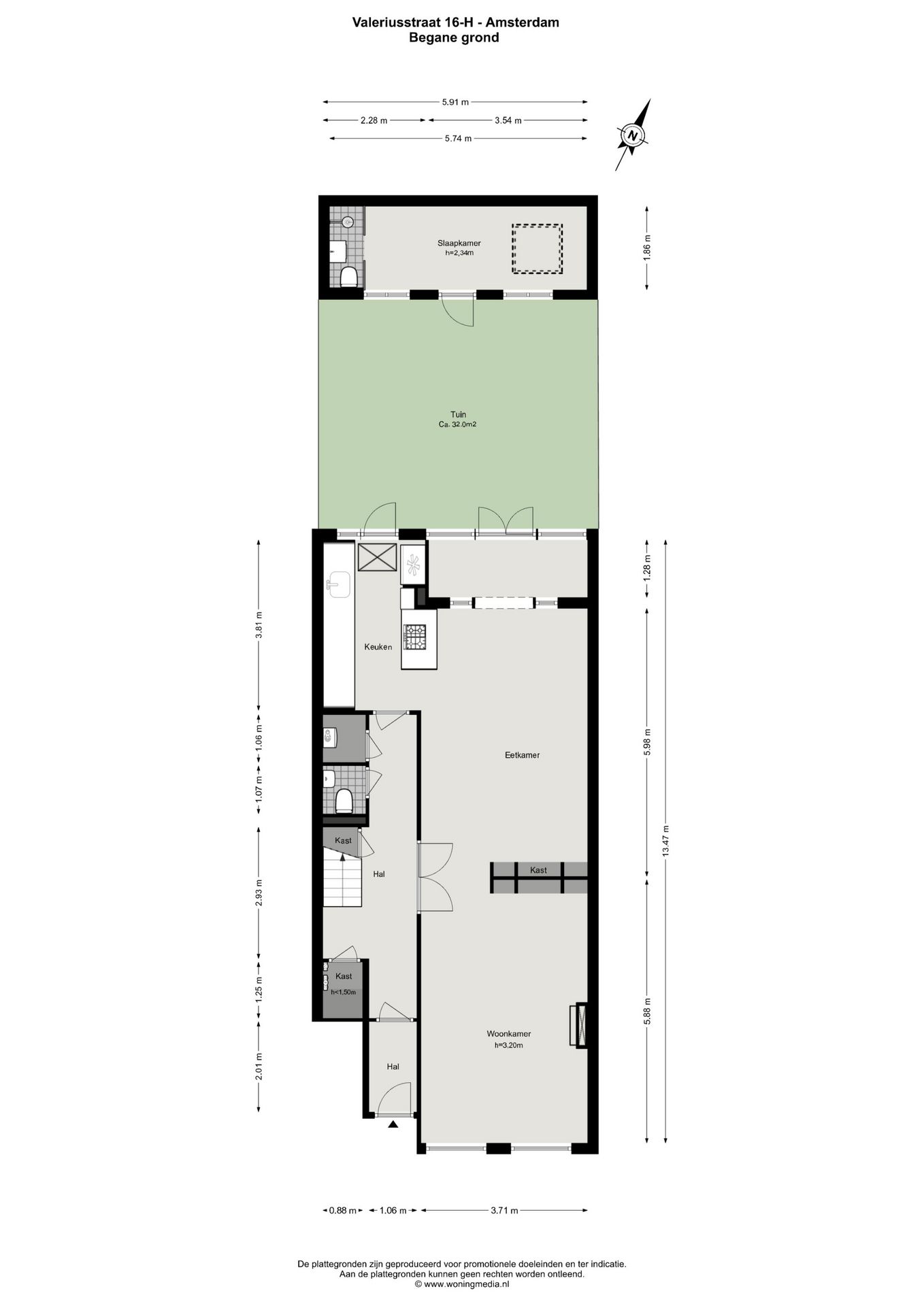 Foto 40 van Valeriusstraat 16-H