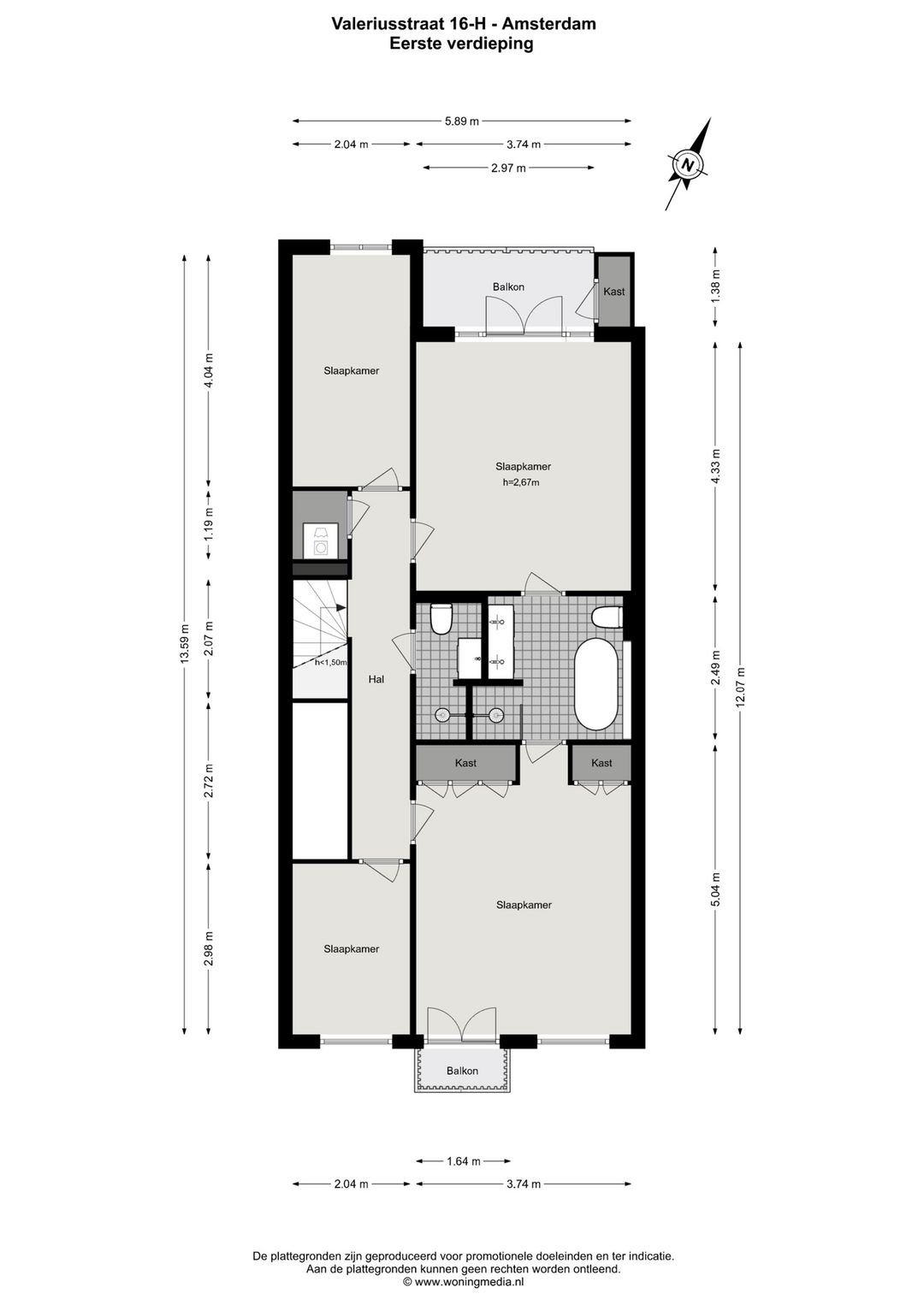 Foto 41 van Valeriusstraat 16-H