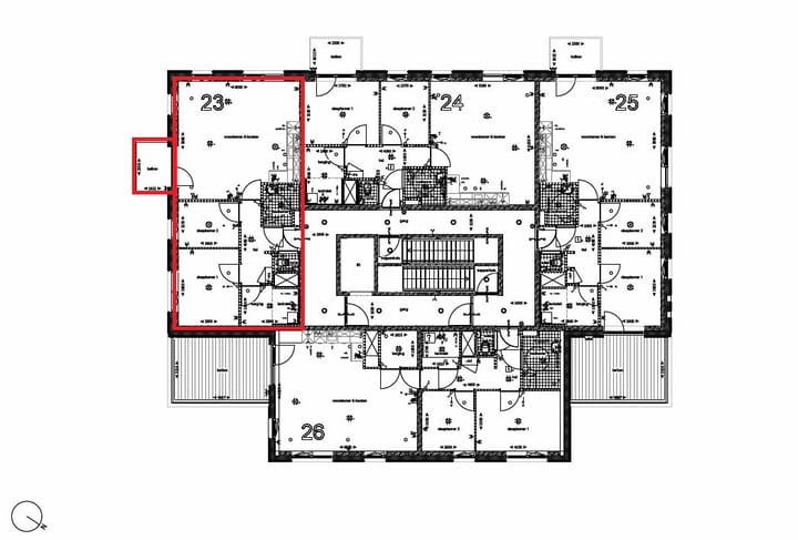 Foto 3 van Drie-kamer-appartement (Bouwnr. 23)