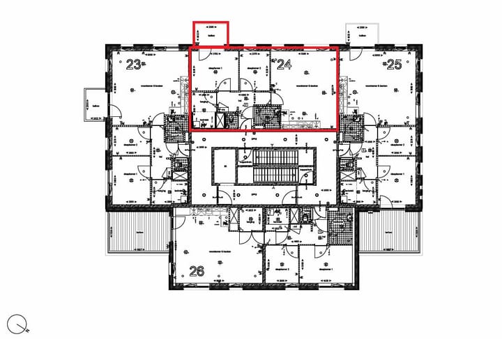 Foto 4 van Drie-kamer-appartement (Bouwnr. 24)