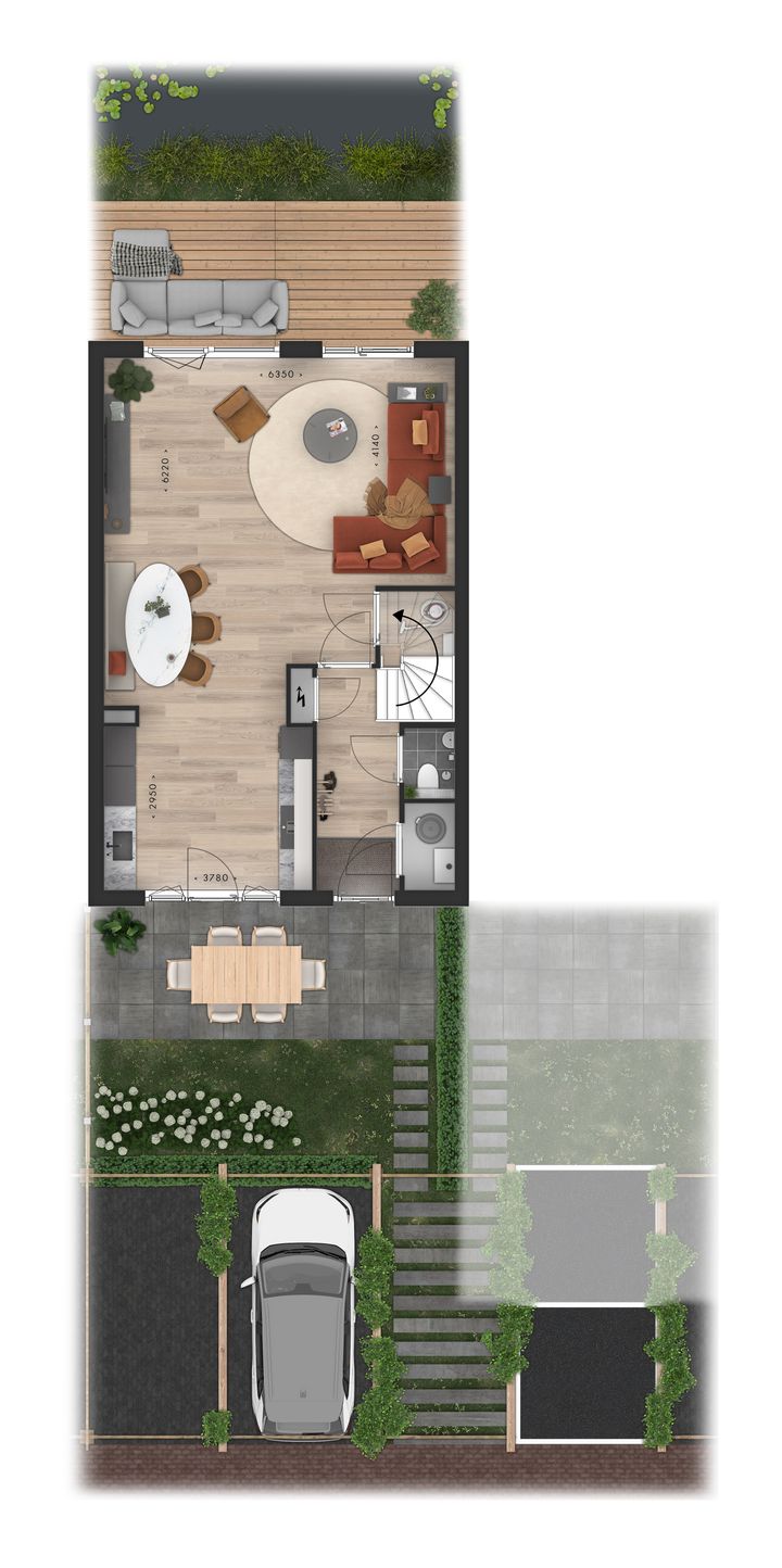 Foto 4 van Blauwe Regen rijwoning beukmaat 6,6 m (Bouwnr. 86)