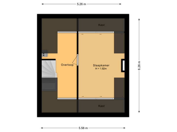 Tweede verdieping (optioneel)
