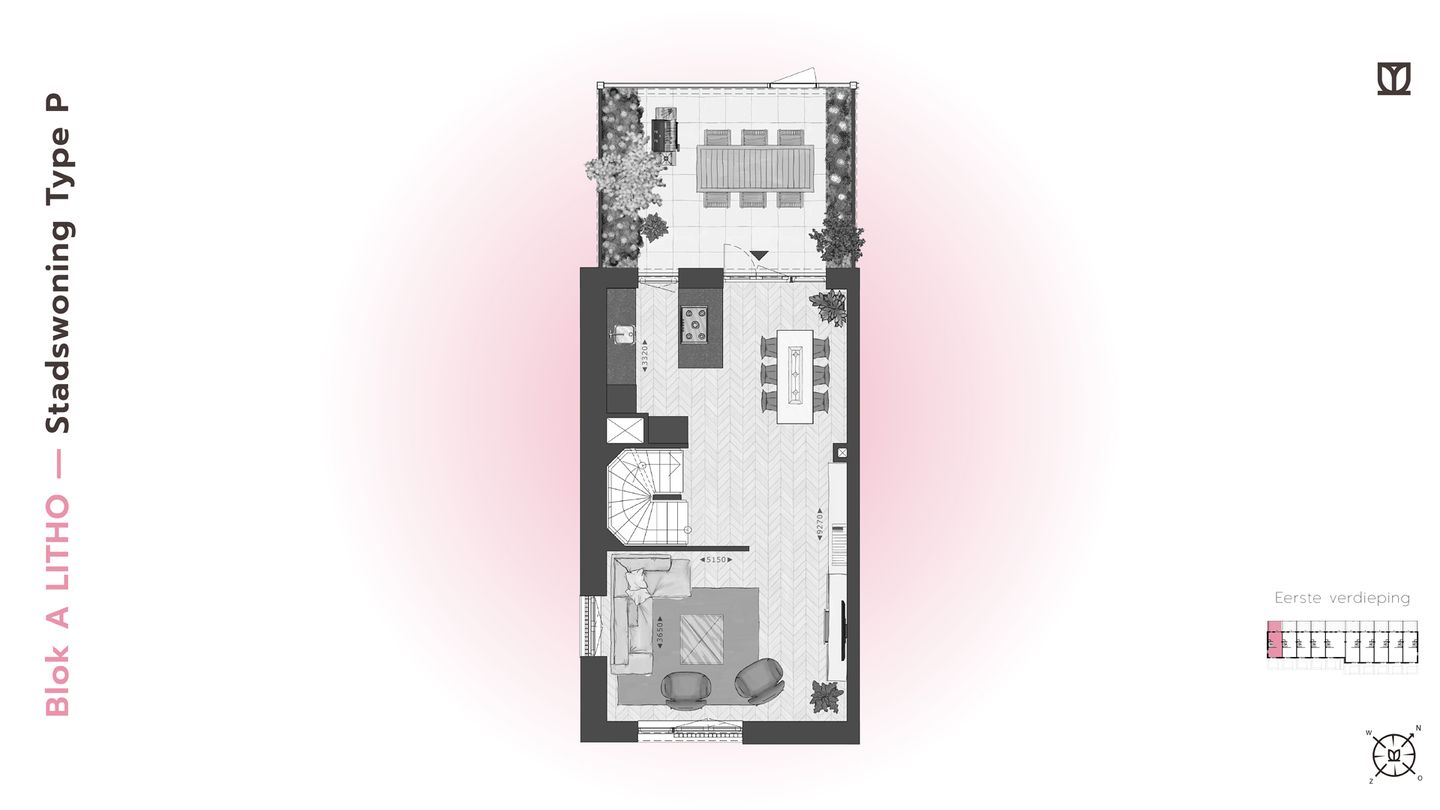 Foto 14 van 177 | LITHO | Stadswoning Type P/L | Blok A (Bouwnr. 177)