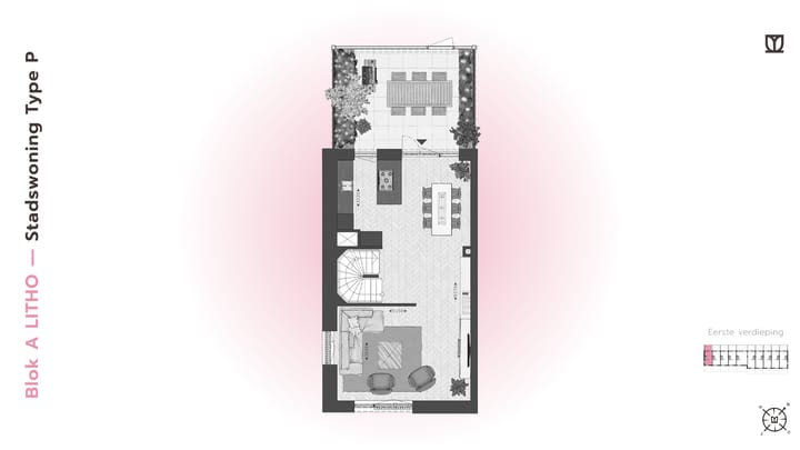 Photo 14 of 177 | LITHO | Stadswoning Type P/L | Blok A (Bouwnr. 177)