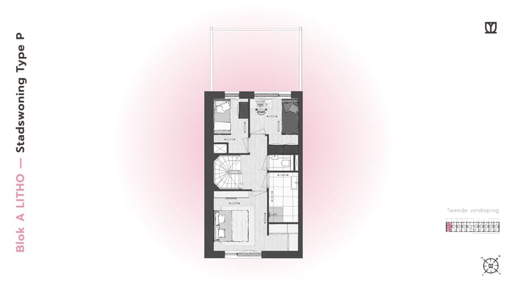 Photo 15 of 177 | LITHO | Stadswoning Type P/L | Blok A (Bouwnr. 177)