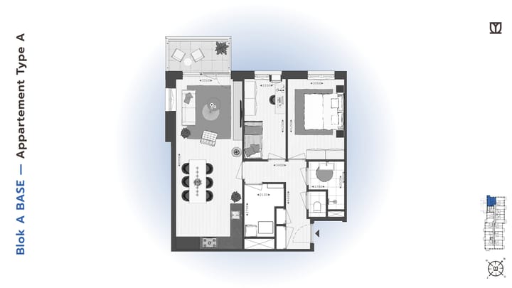Foto 13 van 116 | BASE | Koopapp Type A/M | Blok A (Bouwnr. 116)