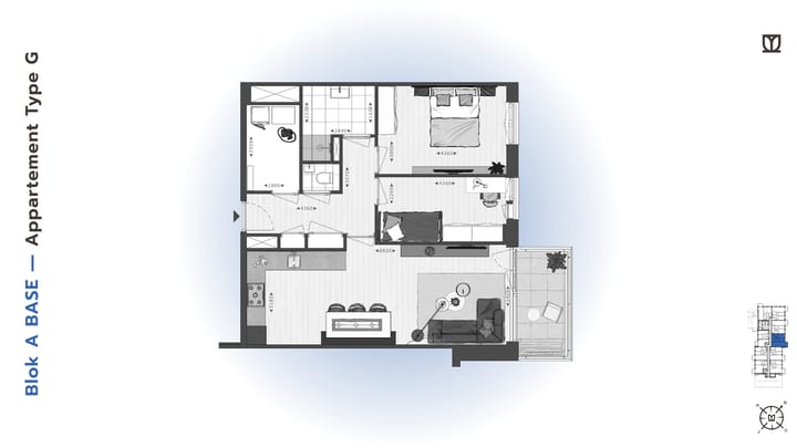 Foto 5 van 115 | BASE | Koopapp Type G/M | Blok A (Bouwnr. 115)