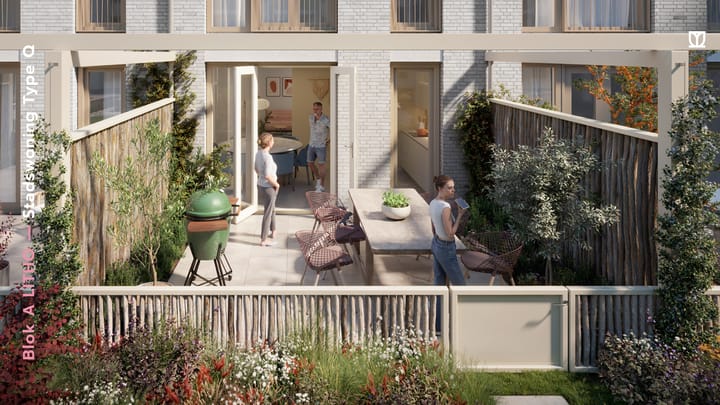 Photo 3 of 180 | LITHO | Stadswoning Type Q/L | Blok A (Bouwnr. 180)