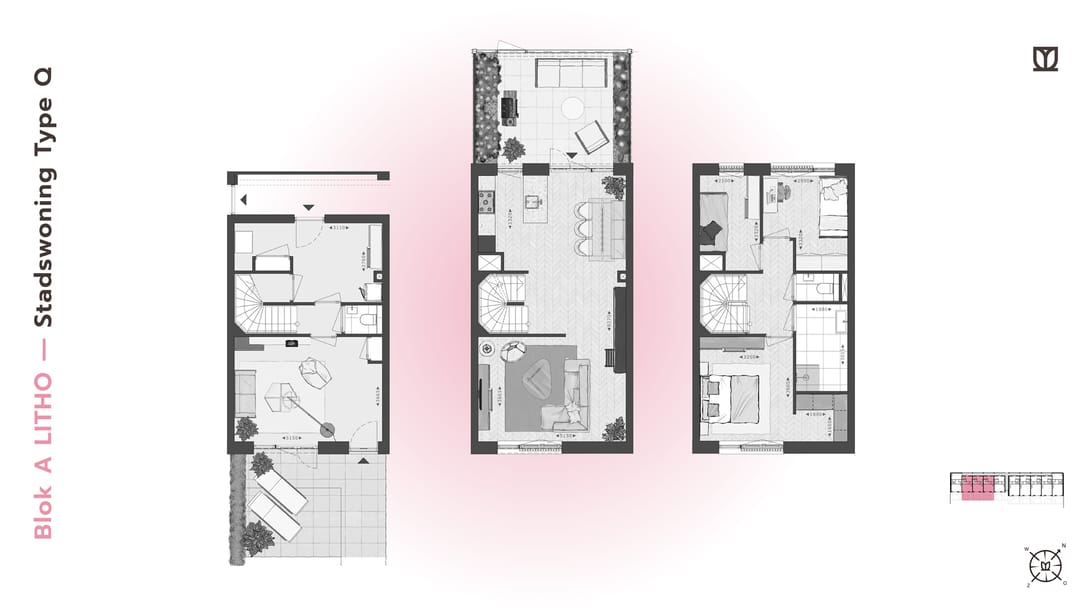 Foto 16 van 178 | LITHO | Stadswoning Type Q/L | Blok A (Bouwnr. 178)