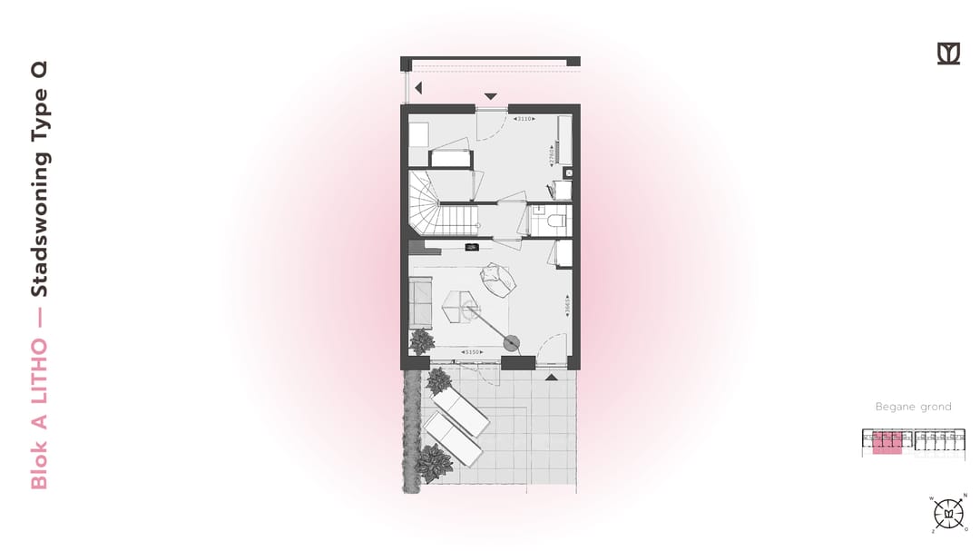 Foto 13 van 180 | LITHO | Stadswoning Type Q/L | Blok A (Bouwnr. 180)