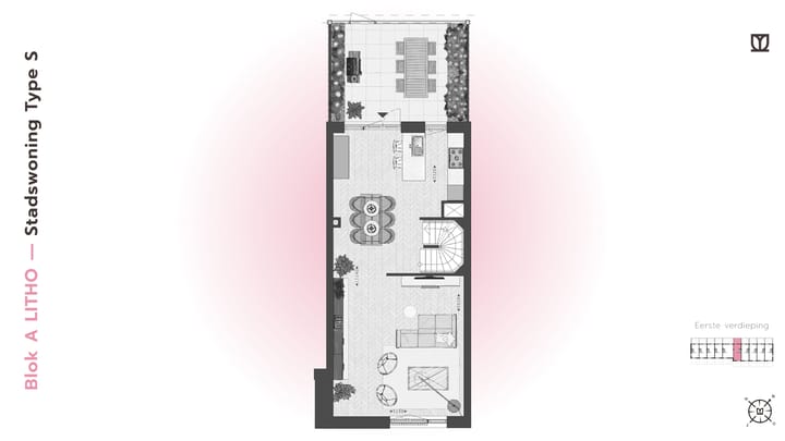 Photo 14 of 182 | LITHO | Stadswon Type S/XL | Blok A (Bouwnr. 182)