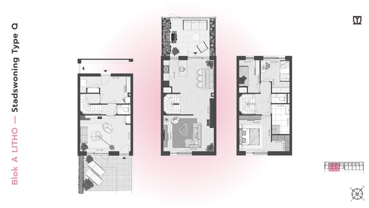 Photo 16 of 180 | LITHO | Stadswoning Type Q/L | Blok A (Bouwnr. 180)