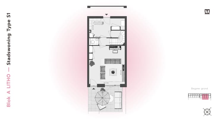 Photo 13 of 184 | LITHO | Stadswon Type S/XL | Blok A (Bouwnr. 184)