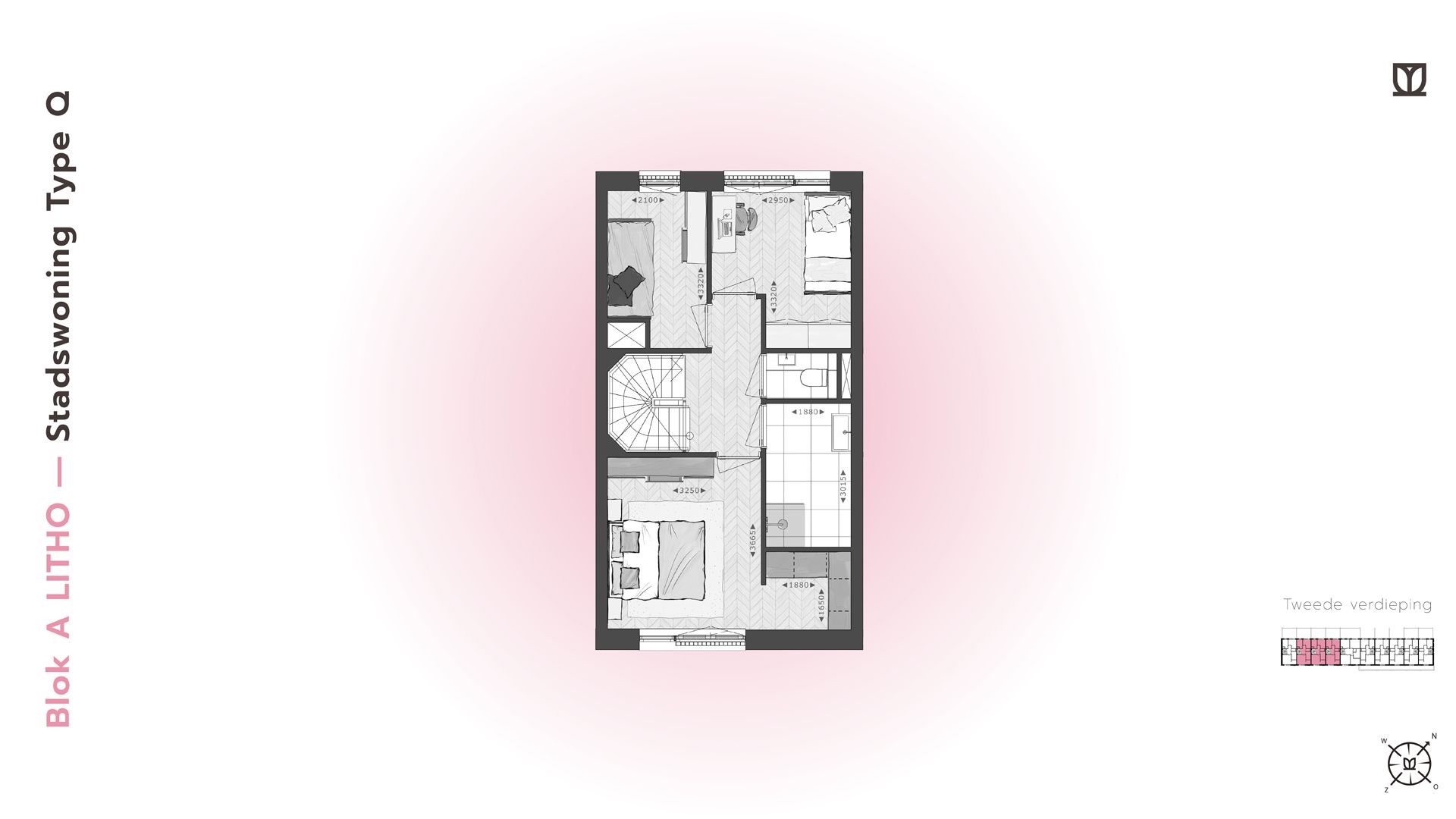 Foto 15 van 180 | LITHO | Stadswoning Type Q/L | Blok A (Bouwnr. 180)