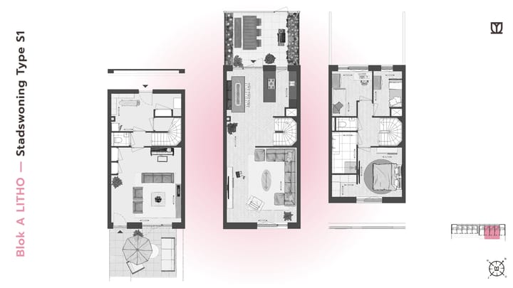 Photo 15 of 184 | LITHO | Stadswon Type S/XL | Blok A (Bouwnr. 184)