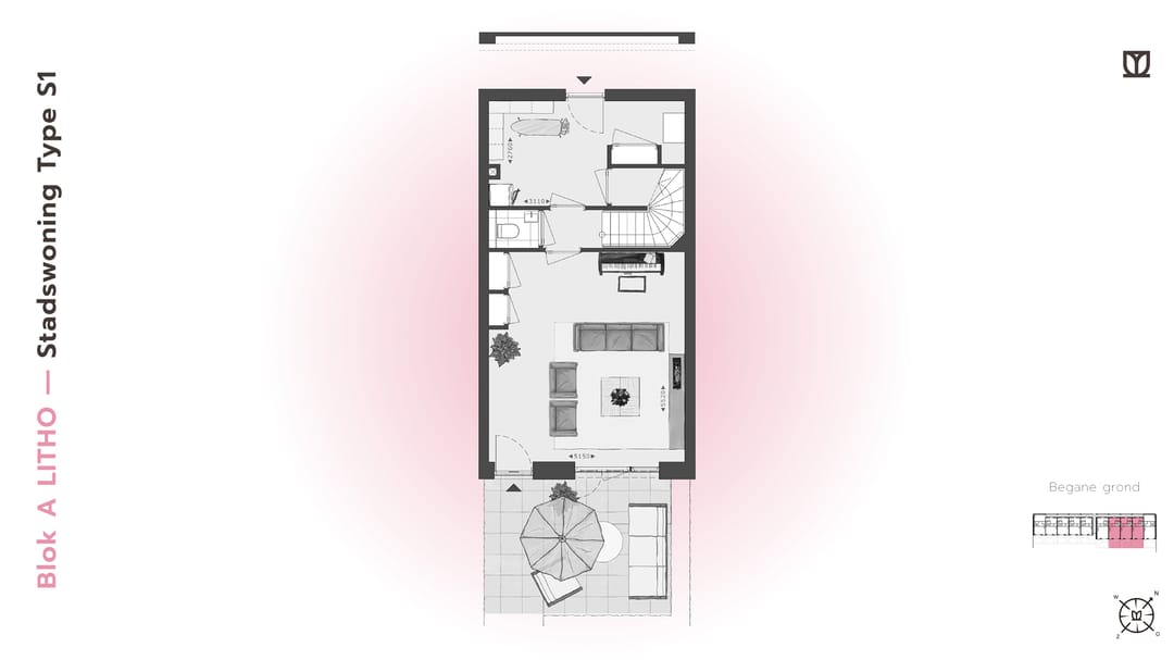 Foto 13 van 185 | LITHO | Stadswon Type S/XL | Blok A (Bouwnr. 185)