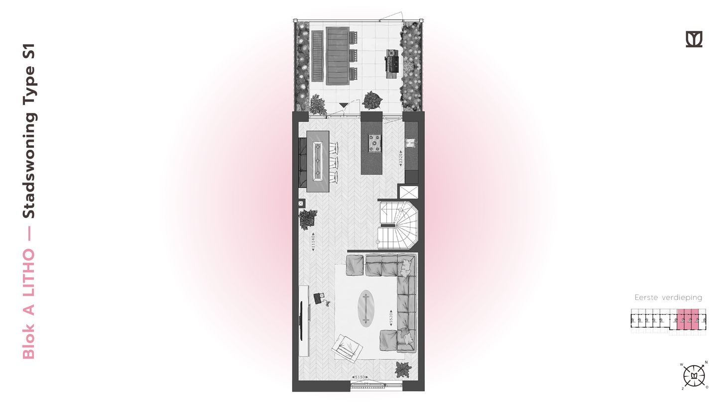 Foto 14 van 185 | LITHO | Stadswon Type S/XL | Blok A (Bouwnr. 185)