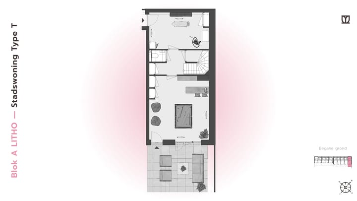 Photo 13 of 186 | LITHO | Stadswon Type T/XL | Blok A (Bouwnr. 186)