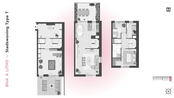 Photo 16 of 186 | LITHO | Stadswon Type T/XL | Blok A (Bouwnr. 186)