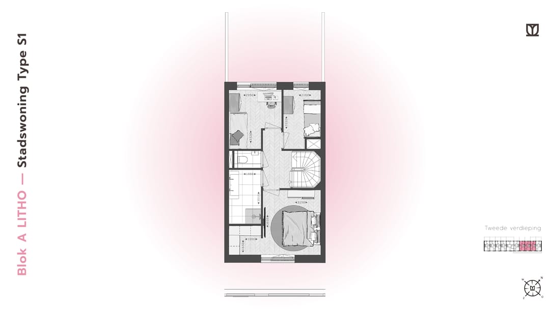 Foto 16 van 185 | LITHO | Stadswon Type S/XL | Blok A (Bouwnr. 185)